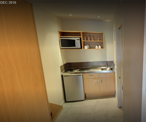 Accessible studio with kitchenette